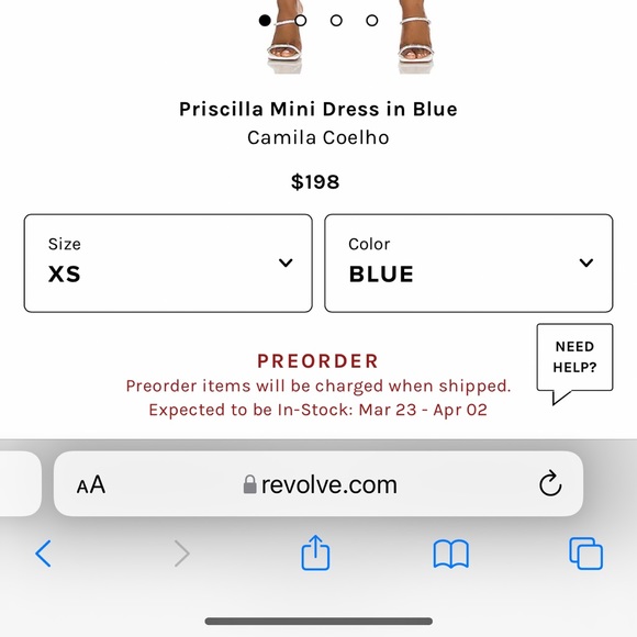 Camila Coelho Priscilla Mini Dress in blue - Picture 2 of 7